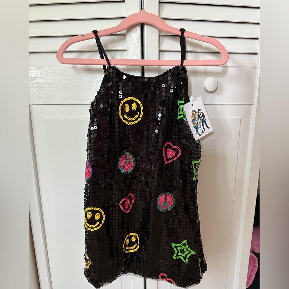 NWT Lola + The Boys Peace and Love sequin dress size 4